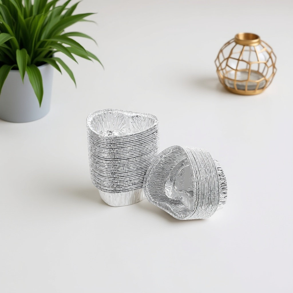 Plastic Cup 50Pcs - 50 stuks aluminiumvormen voor taartjes, geschikt