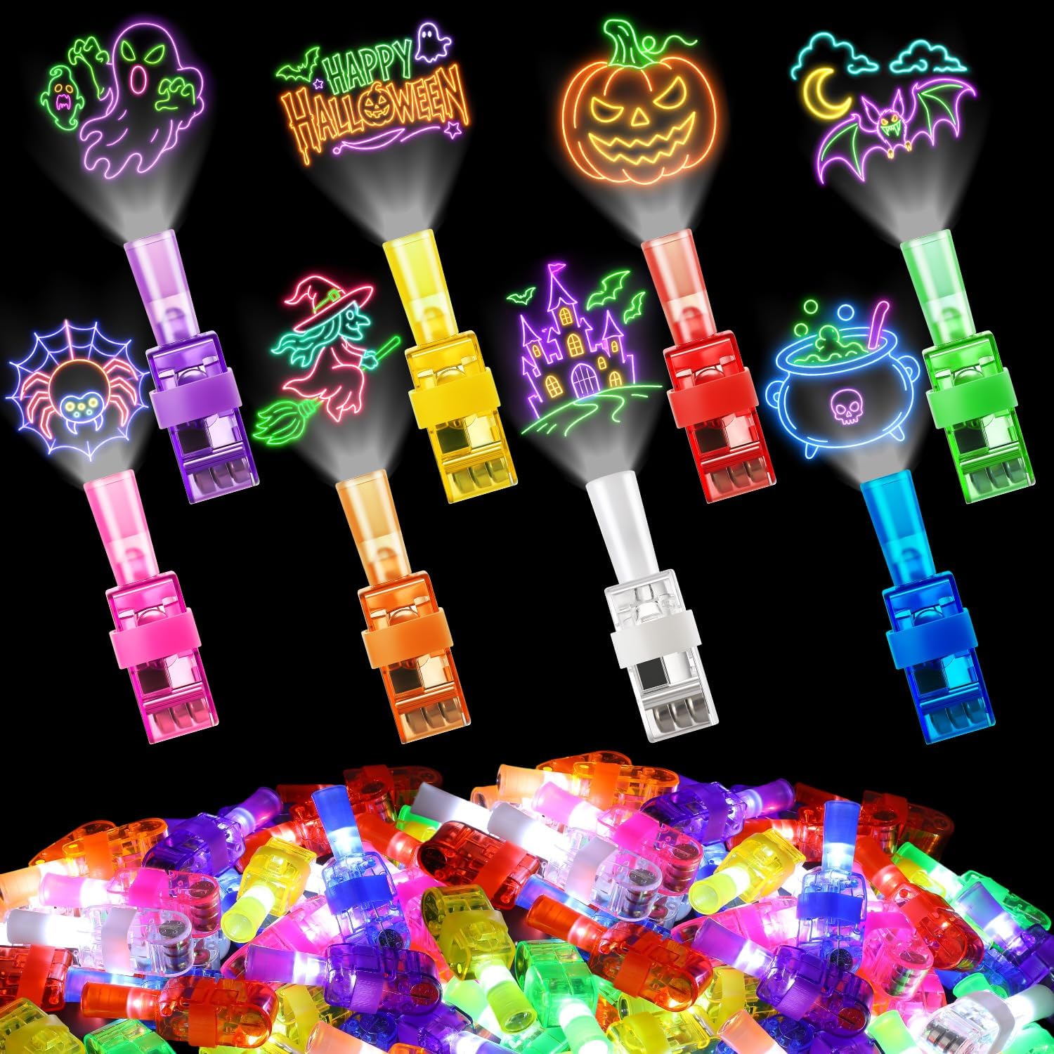 Led Balloon Light - 4/40 STUKS Halloween LED Vingerlichten Neon