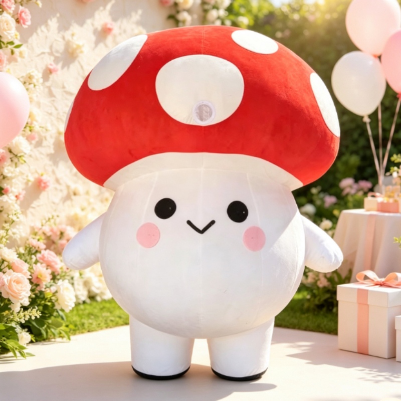 Event & Party Supply Photos - Opblaasbaar paddenstoelmascottekostuum voor volwassenen, cartoonfiguur, loopkostuum,