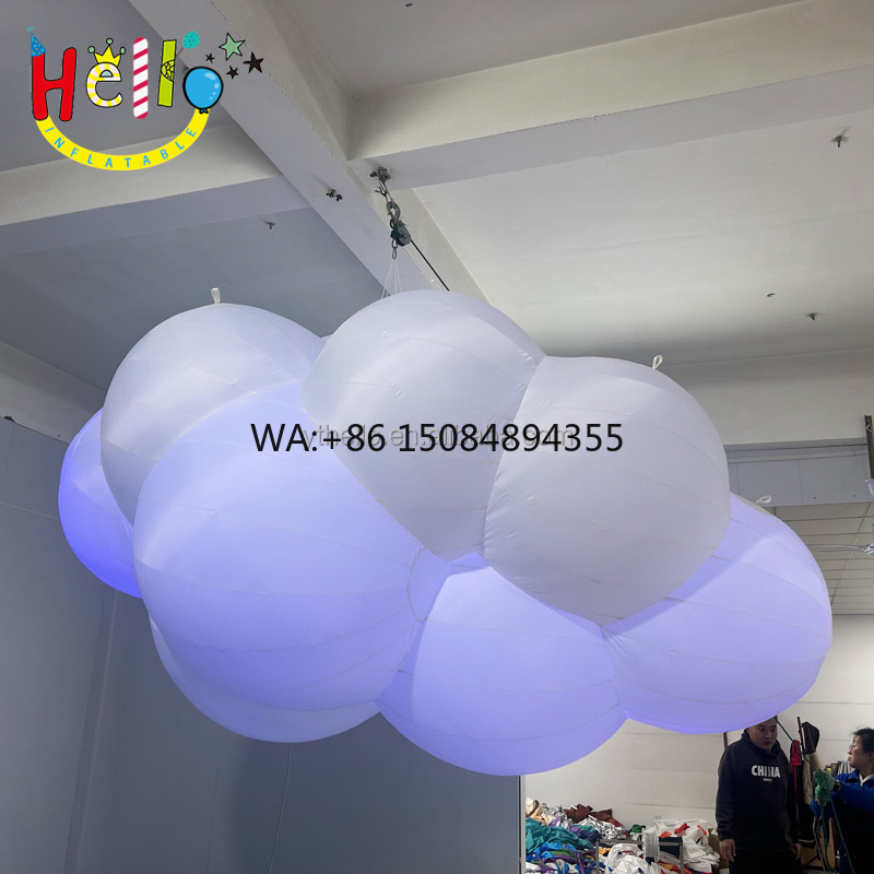 Led Balloon Light - Kleurrijke LED-verlichting opblaasbare wolkballon voor podium-