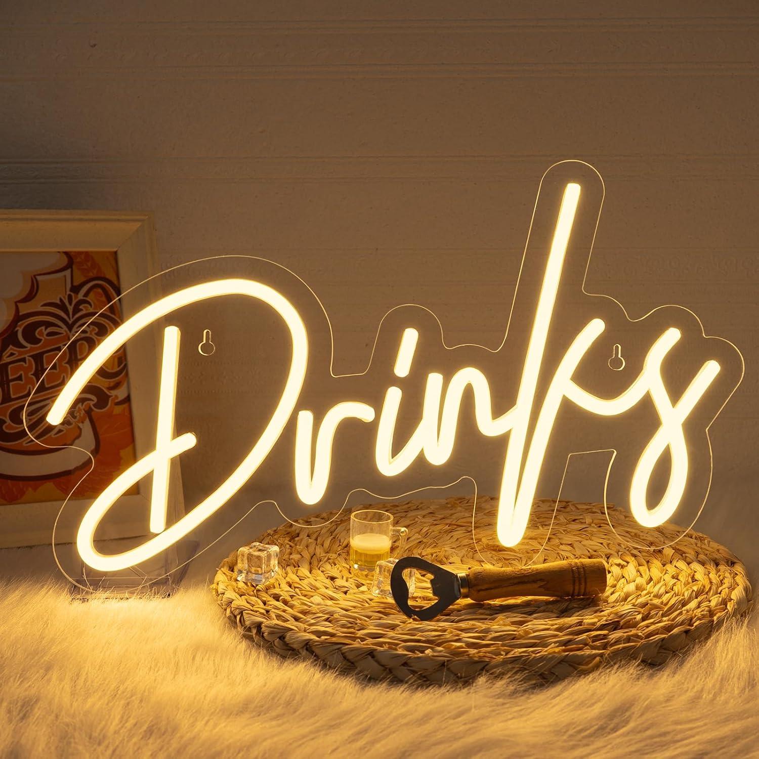 Neon Sign Party - Neonreclame voor dranken, LED-neonlicht voor wanddecoratie,