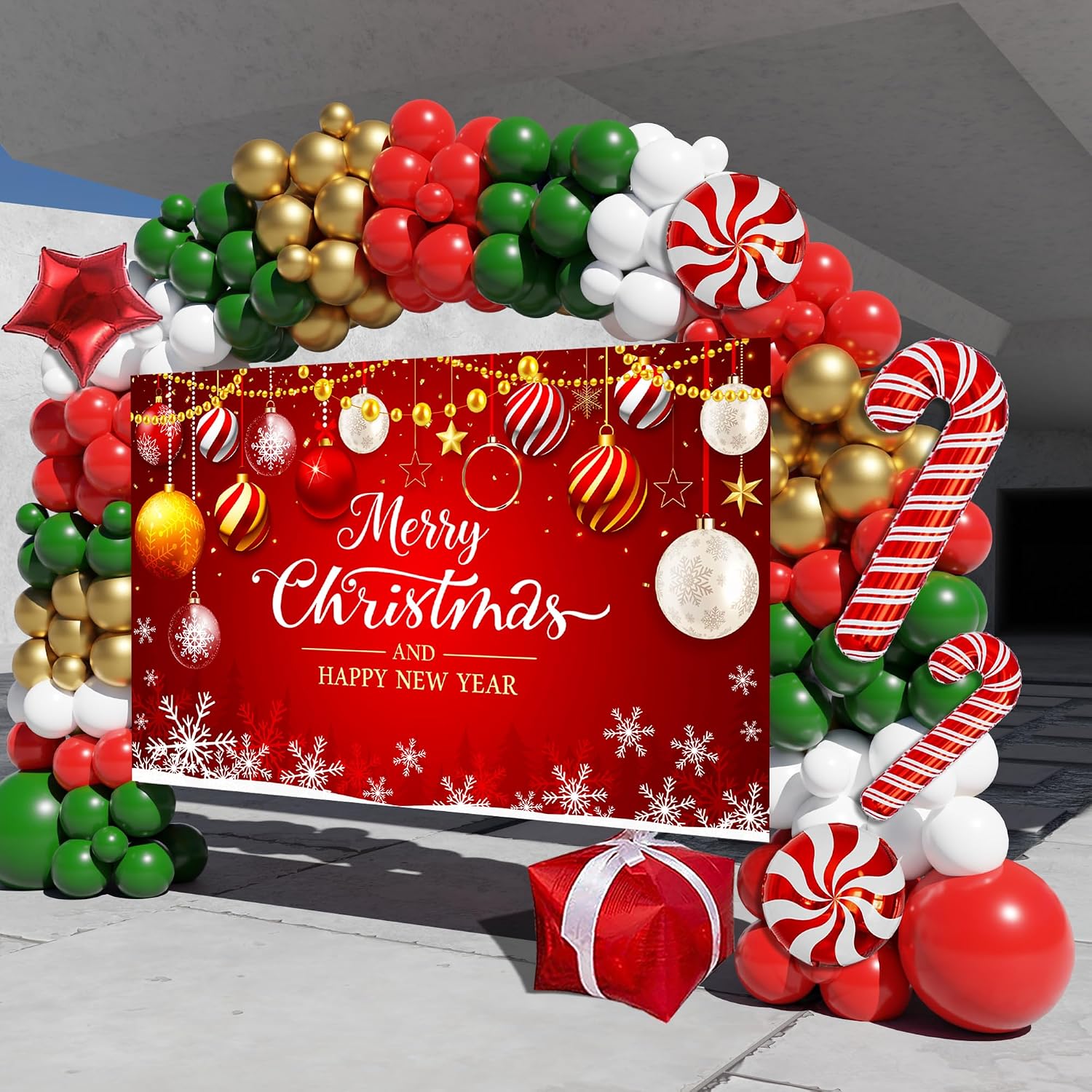 Kerstballonboogset, 163-delige - Balloon Arch Kit recensie en prijs