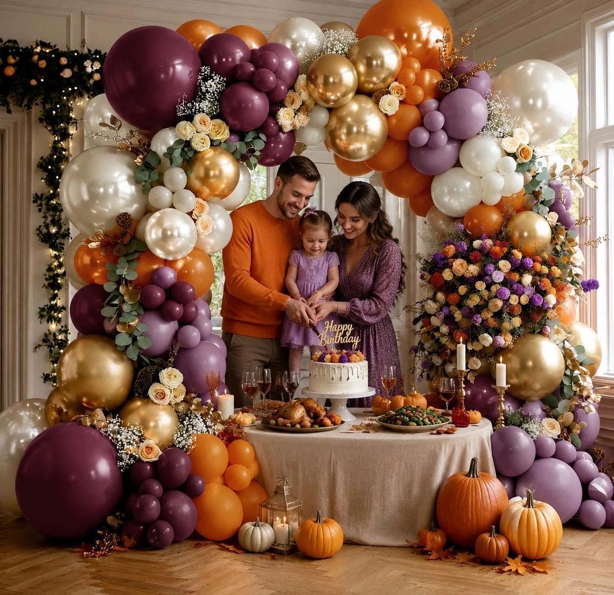 Paarse en oranje ballonboogset - Balloon Arch Kit recensie en prijs