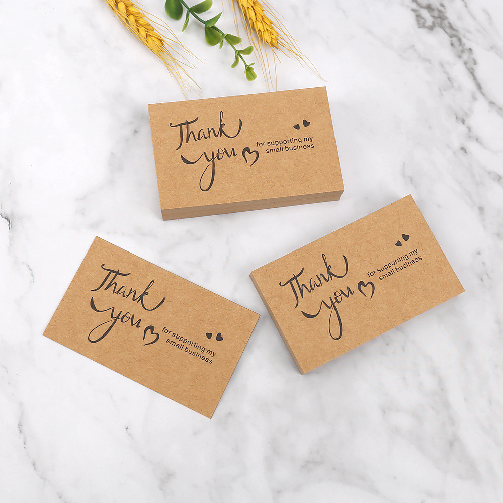 50 stuks bedankkaarten kraftpa - Party Event Supply Store recensie en prijs