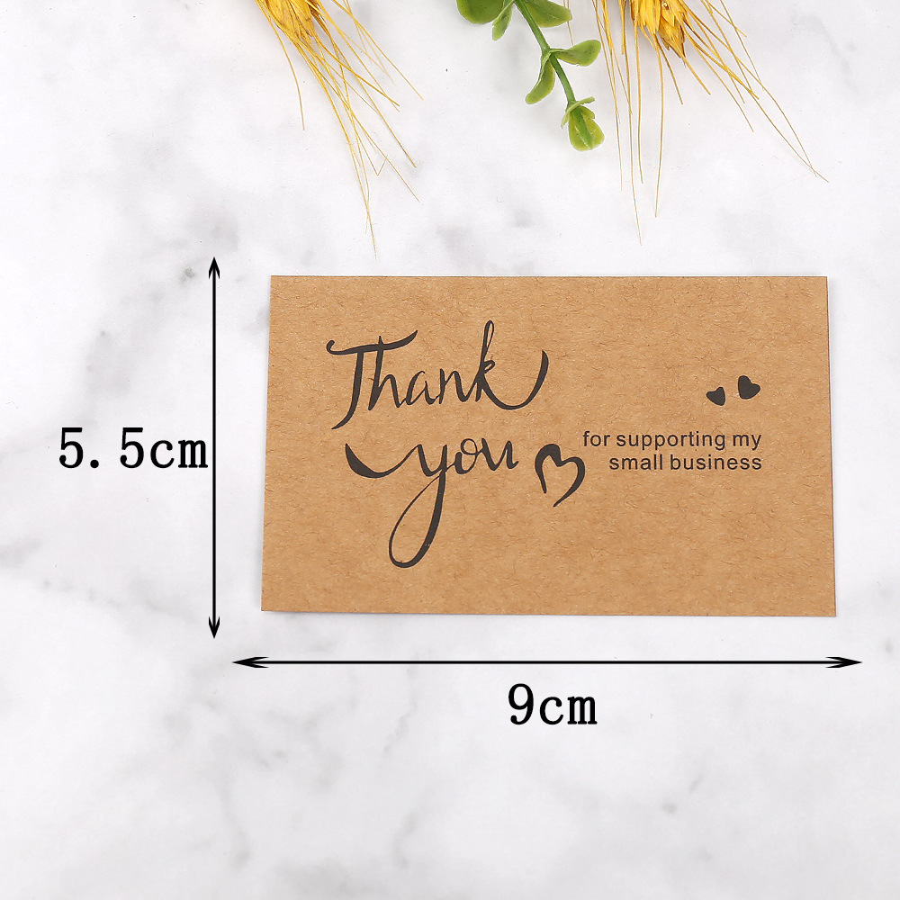 50 stuks bedankkaarten kraftpa - Party Event Supply Store recensie en prijs
