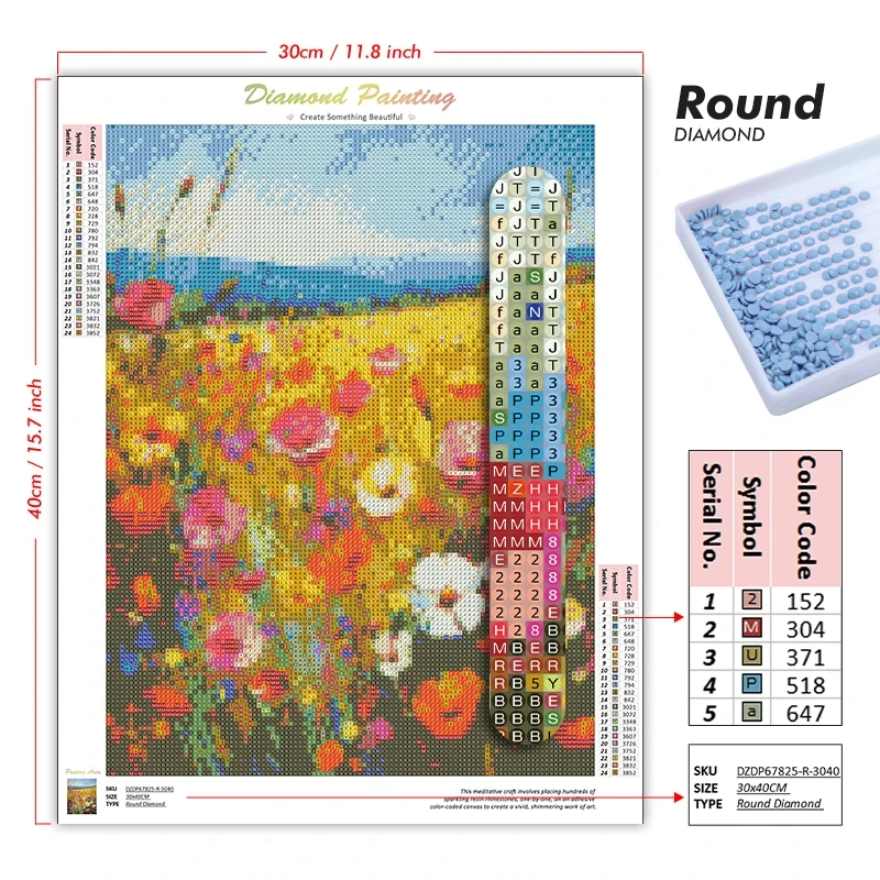 Diamant schilderij bloemenveld - Paper Straw Color recensie en prijs