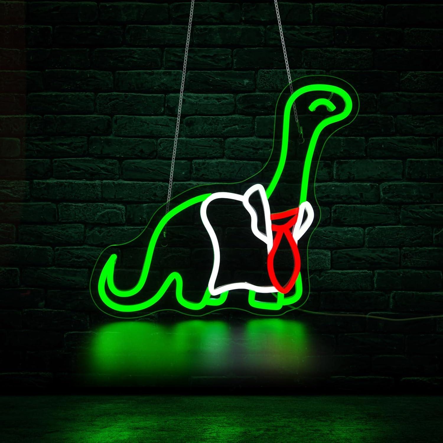 Dinosaurus neonreclame, dimbaa - Neon Sign Party recensie en prijs