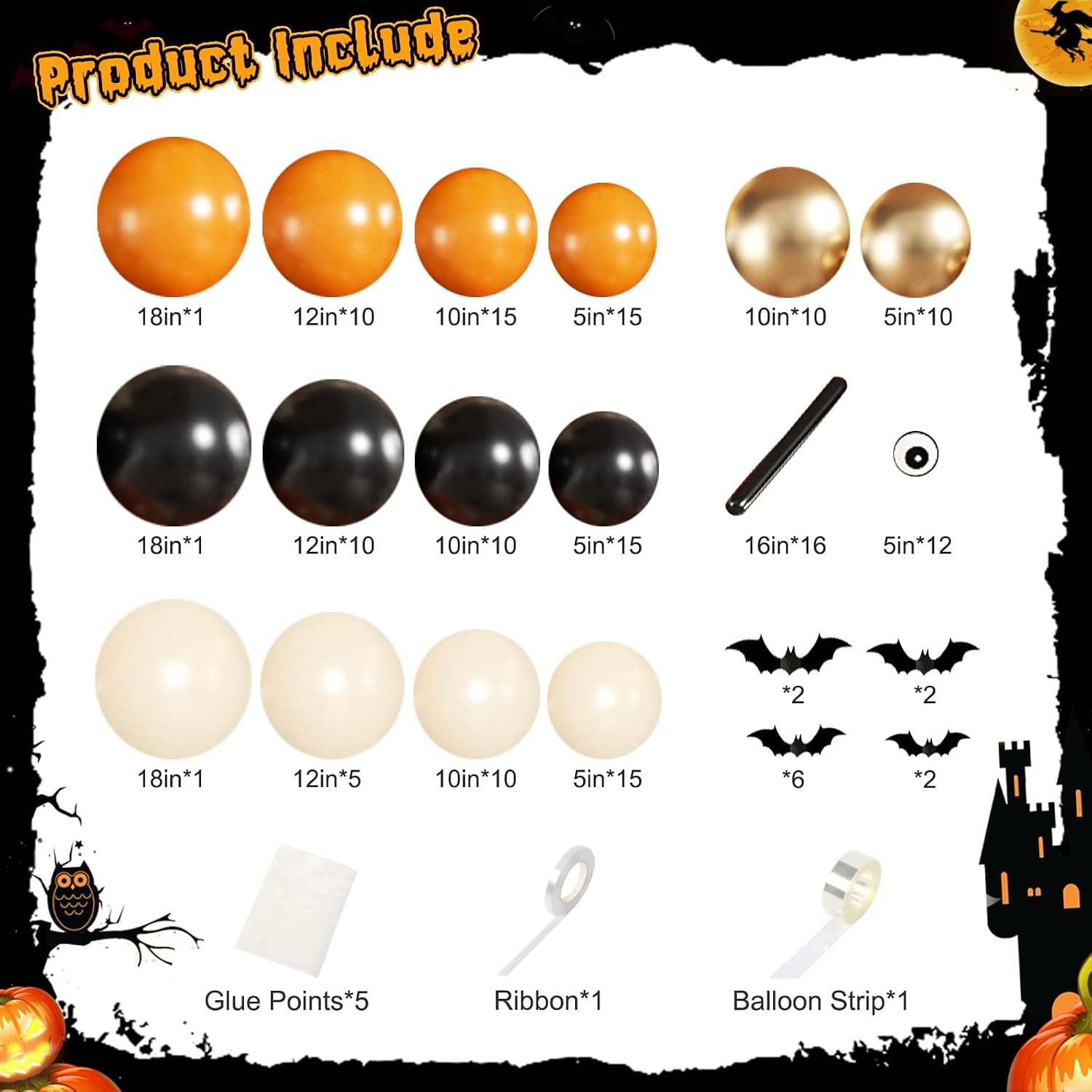 Halloween Ballonnenboogset voo - Balloon Arch Kit recensie en prijs