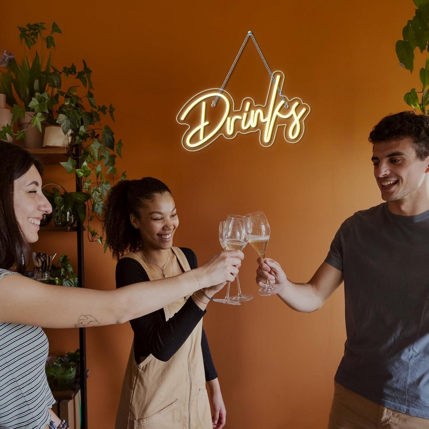 Neonreclame voor dranken, LED- - Neon Sign Party recensie en prijs